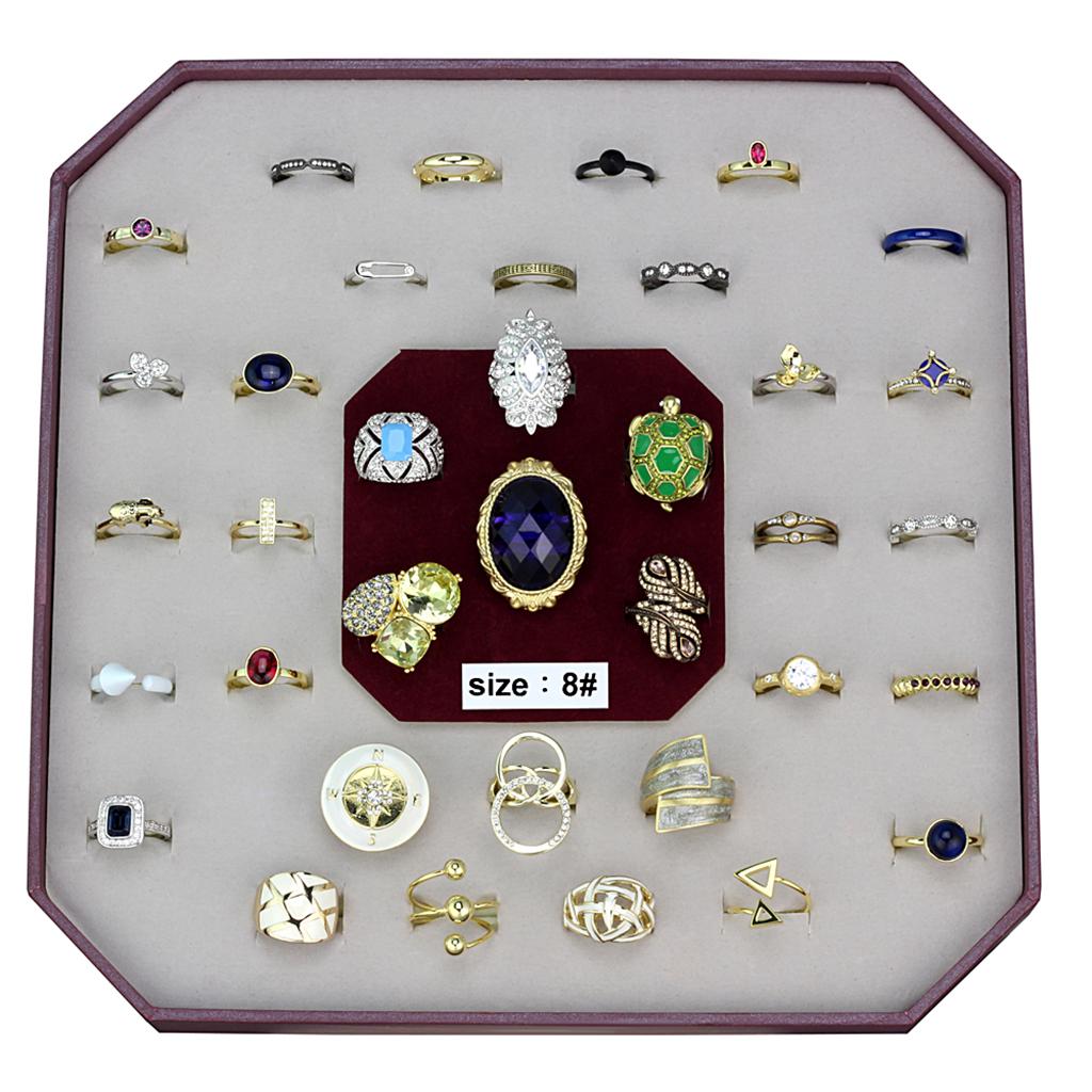 VK-040-SIZE8 - Assorted Brass Ring with Assorted in Assorted-0