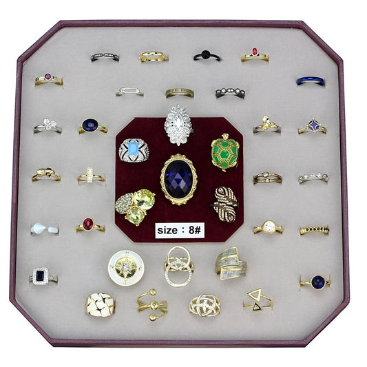 VK-040-SIZE8 - Assorted Brass Ring with Assorted in Assorted-0