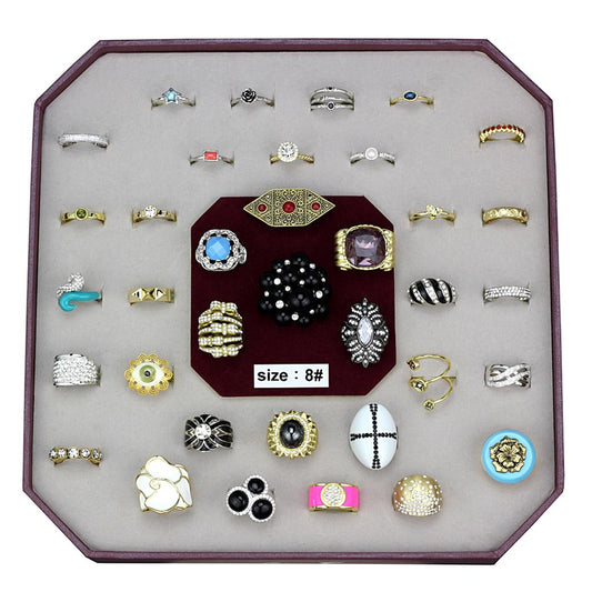 VK-047-SIZE8 - Assorted Brass Ring with Assorted in Assorted-0