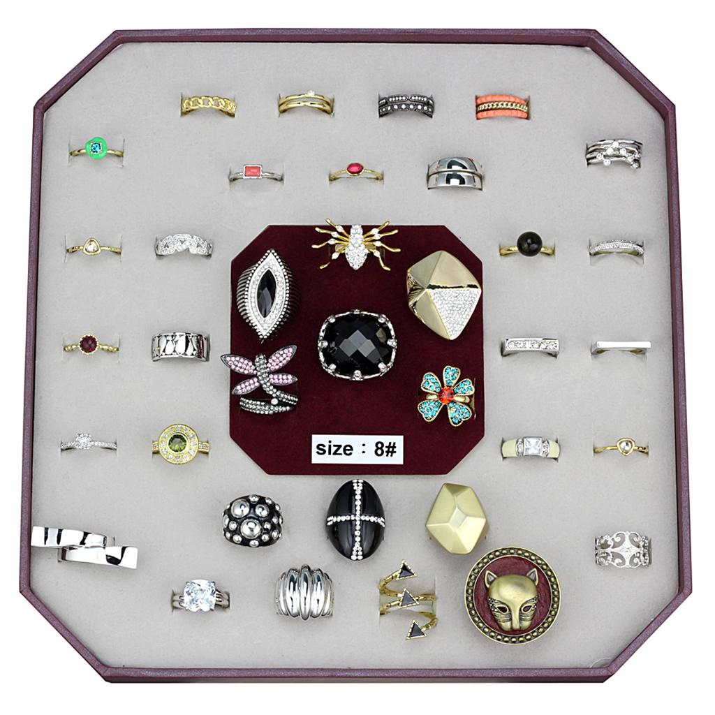 VK-049-SIZE8 - Assorted Brass Ring with Assorted in Assorted-0