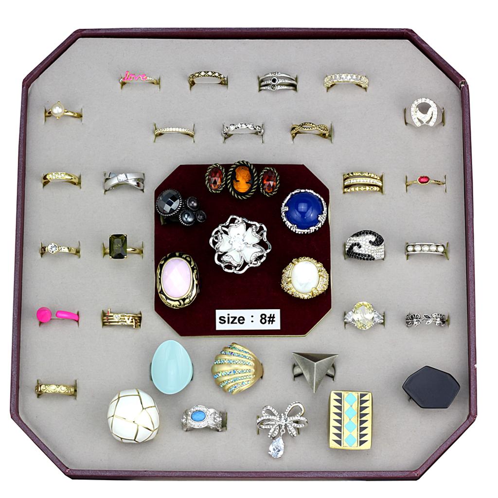 VK-050-SIZE8 - Assorted Brass Ring with Assorted in Assorted-0