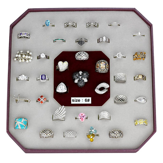 VK925-001-SIZE6 - Assorted 925 Sterling Silver Ring with Assorted in Assorted-0