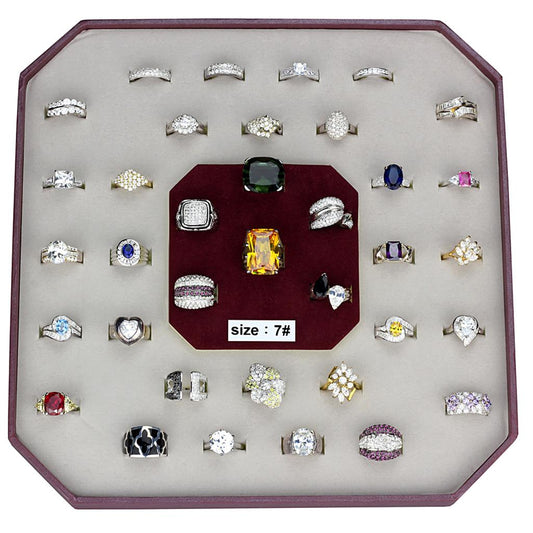 VK925-001-SIZE7 - Assorted 925 Sterling Silver Ring with Assorted in Assorted-0
