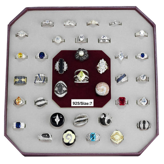 VK925-004-SIZE7 - Assorted 925 Sterling Silver Ring with Assorted in Assorted-0