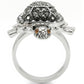 0W285 - Rhodium Brass Ring with Top Grade Crystal  in Multi Color-3