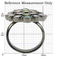 0W297 - Ruthenium Brass Ring with AAA Grade CZ  in Multi Color-1