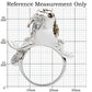 0W008 - Rhodium + Ruthenium Brass Ring with AAA Grade CZ  in Multi Color-1