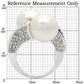 0W025 - Rhodium Brass Ring with AAA Grade CZ  in Clear-1