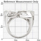 0W050 - Rhodium Brass Ring with AAA Grade CZ  in Clear-1