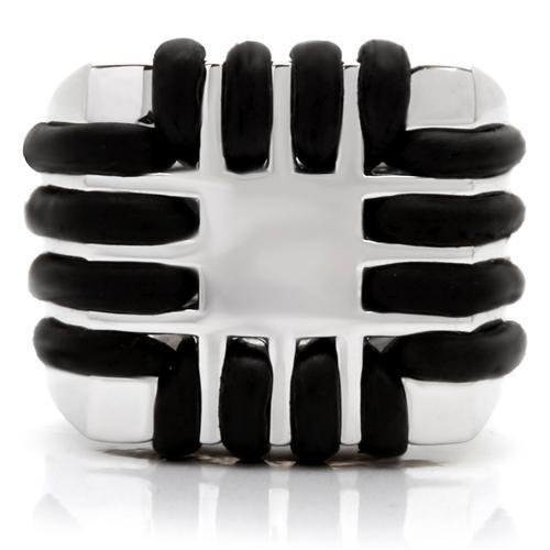 0W123 - Rhodium Brass Ring with No Stone-2