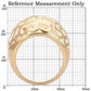 0W210 - Rose Gold Brass Ring with No Stone-1