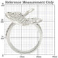 0W237 - Rhodium Brass Ring with AAA Grade CZ  in Clear-1