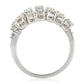 0W241 - Rhodium Brass Ring with AAA Grade CZ  in Clear-3