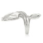 0W253 - Rhodium Brass Ring with AAA Grade CZ  in Clear-4