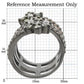 0W293 - Ruthenium Brass Ring with AAA Grade CZ  in Multi Color-1