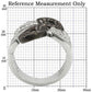0W295 - Rhodium + Ruthenium Brass Ring with AAA Grade CZ  in Champagne-1