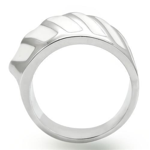 0W310 - Rhodium Brass Ring with No Stone-3