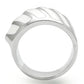 0W310 - Rhodium Brass Ring with No Stone-3