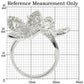 0W336 - Rhodium Brass Ring with AAA Grade CZ  in Clear-1