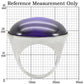 0W345 - Rhodium Brass Ring with Genuine Stone  in Amethyst-1