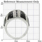 0W355 - Rhodium Brass Ring with AAA Grade CZ  in Clear-1