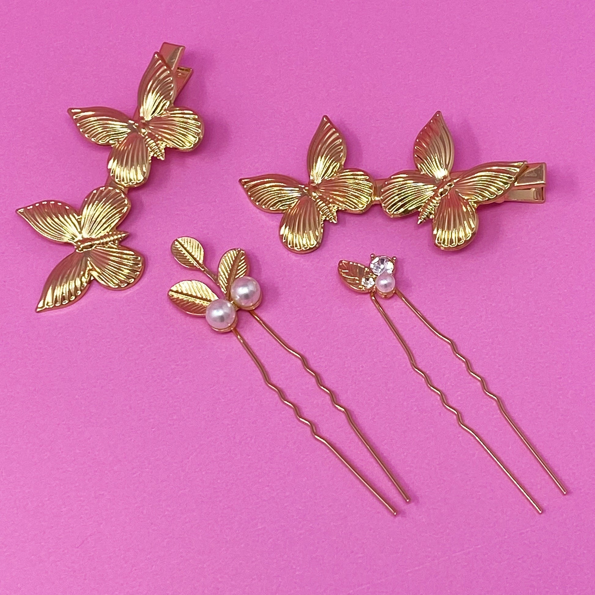 Antique Garden Hair Clip Set-0