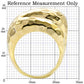 1W036 - Gold Brass Ring with No Stone-1
