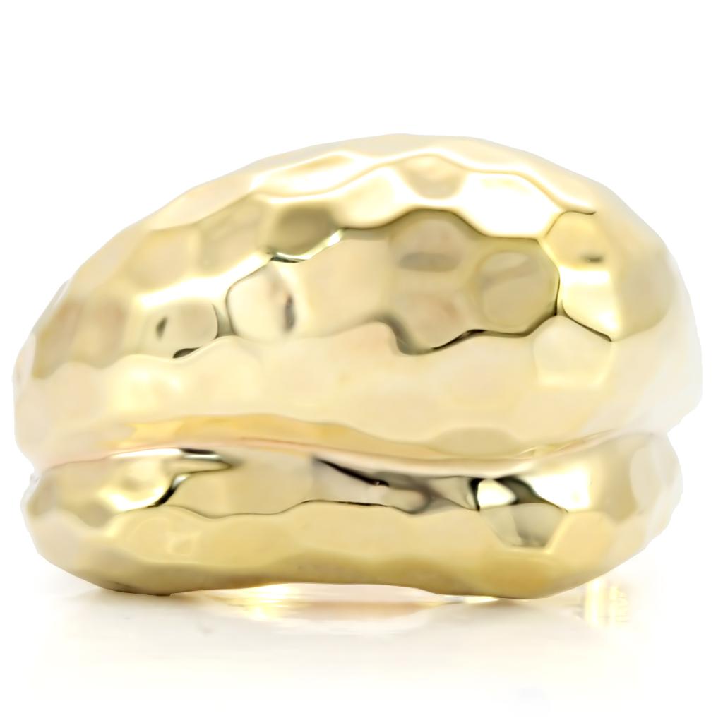 1W036 - Gold Brass Ring with No Stone-2