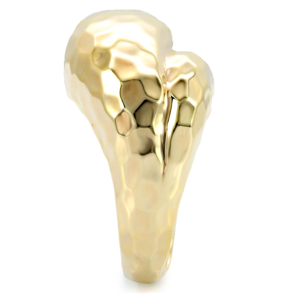 1W036 - Gold Brass Ring with No Stone-4