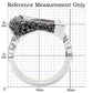 1W048 - Rhodium + Ruthenium Brass Ring with AAA Grade CZ  in Black Diamond-1