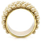 1W057 - Gold Brass Ring with Synthetic Pearl in Citrine Yellow-3
