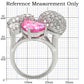 1W021 - Rhodium Brass Ring with AAA Grade CZ  in Multi Color-1