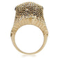 1W084 - Gold+Ruthenium Brass Ring with AAA Grade CZ  in Multi Color-4