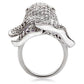 1W085 - Rhodium Brass Ring with AAA Grade CZ  in Multi Color-4