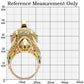 1W087 - Gold Brass Ring with AAA Grade CZ  in Multi Color-1