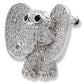 1W126 - Imitation Rhodium Brass Brooches with AAA Grade CZ  in Black Diamond-3