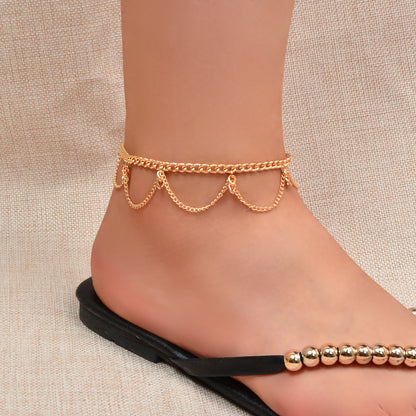 New Style Chain Anklet Trendy Handcrafted Beach Ankel Foot Jewellery Bracelet-0
