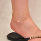 Womens Layered Chain Heart Anklet Foot Chain Beach Ankle Jewellery Bracelet Gift-4