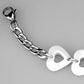 3W1006 - High polished (no plating) Stainless Steel Bracelet with Ceramic  in White-1