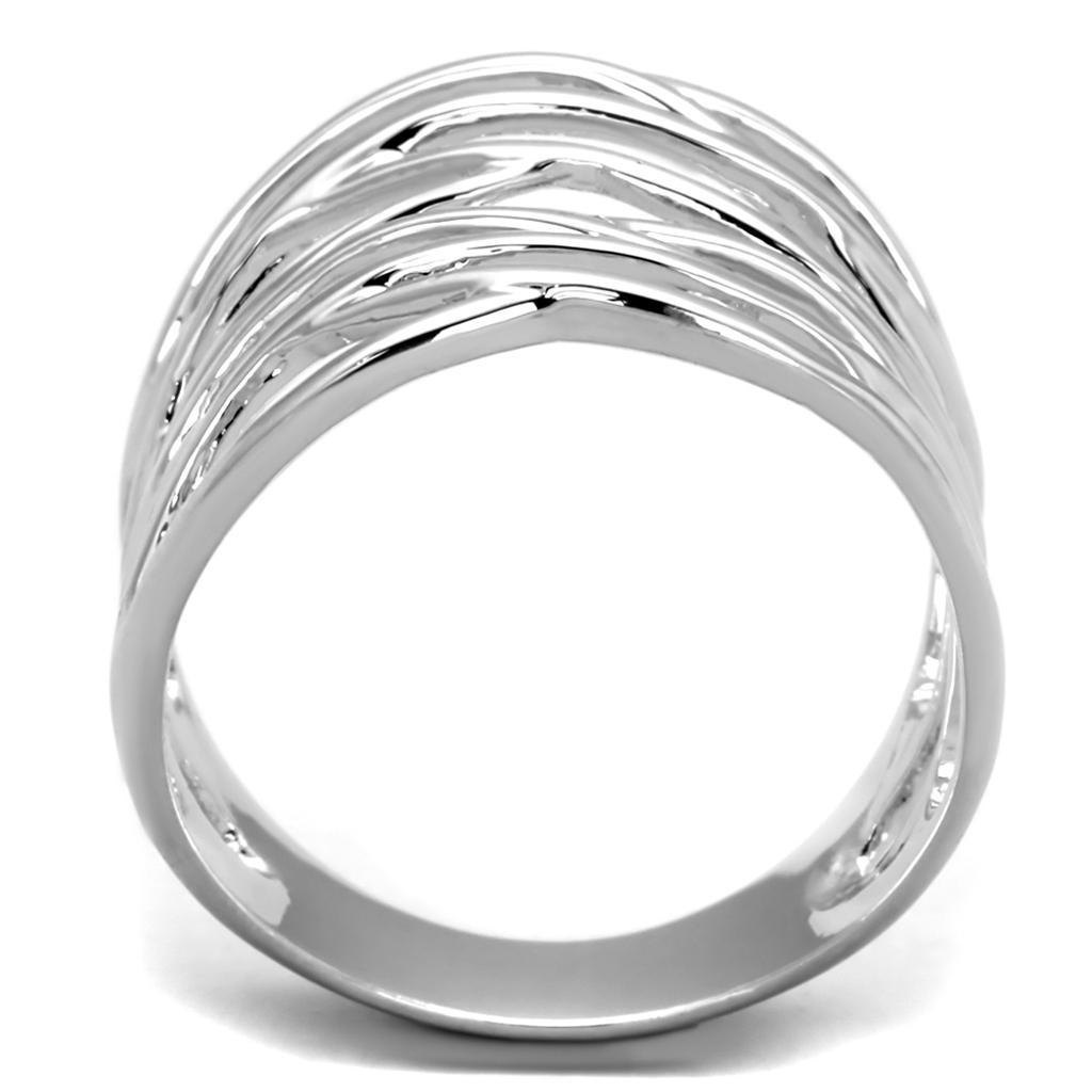 3W1065 - Rhodium Brass Ring with No Stone-2