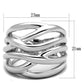 3W1067 - Rhodium Brass Ring with No Stone-1