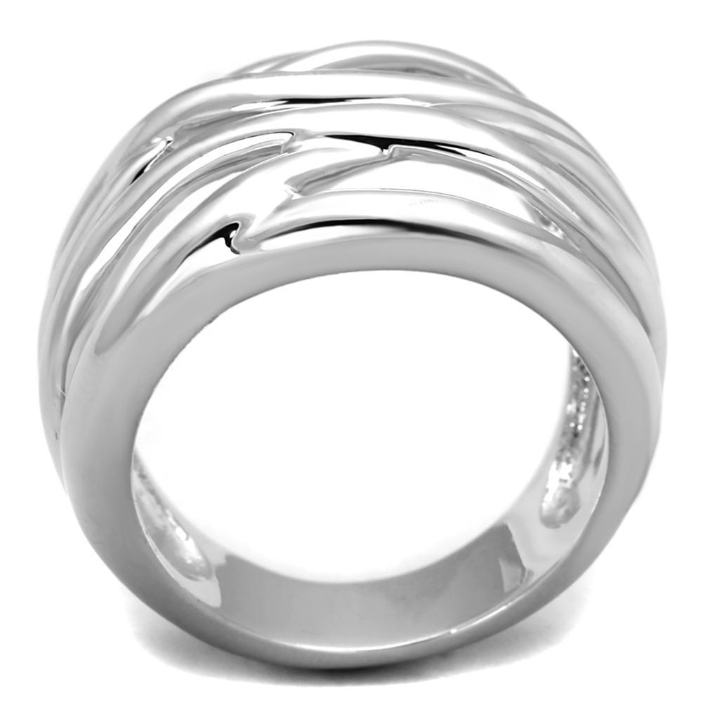 3W1067 - Rhodium Brass Ring with No Stone-2