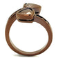 3W1172 - IP Coffee light Brass Ring with AAA Grade CZ  in Light Coffee-2