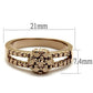 3W1192 - IP Rose Gold(Ion Plating) Brass Ring with AAA Grade CZ  in Metallic Light Gold-1