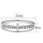 3W1227 - Rhodium Brass Ring with AAA Grade CZ  in Clear-1