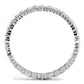 3W1238 - Rhodium Brass Ring with AAA Grade CZ  in Clear-2