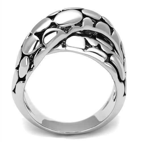 3W1308 - Rhodium Brass Ring with Epoxy  in Jet-2