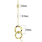 3W1335 - Gold Brass Necklace with AAA Grade CZ  in Citrine Yellow-1