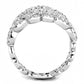 3W1439 - Rhodium Brass Ring with AAA Grade CZ  in Clear-2
