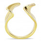 3W1475 - Gold Brass Ring with AAA Grade CZ  in Clear-2